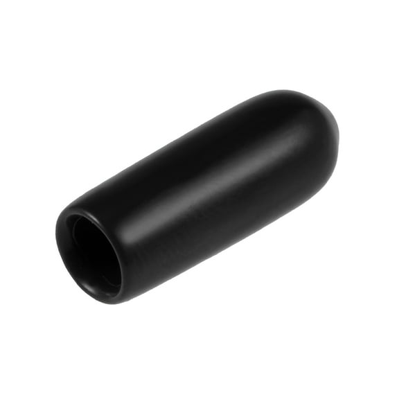 Uxcell 0.16'' Screw Thread Protector Vinyl End Caps Rubber Black 20pcs