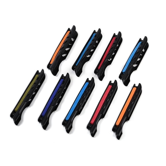 20pcs 5 styles Plastic Fishing Thread Spool Fishing Line Winders Rope Cord Organizer Prevent Tangles Knots Recoil Mixed color 146~153x21~26.5x14~28mm 4pcs/style