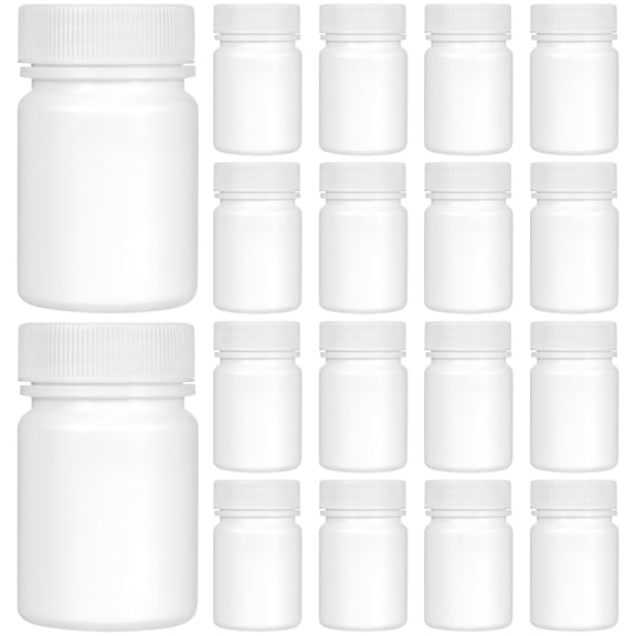 20pcs 50ML Portable Capsule Plastic Bottle for Bottling Pill Box Pill Container
