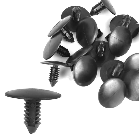 20pcs 5mm Hole Dia Plastic Bolt Rivets Fastener Ceiling Lining Trim Panel Clips Black for GM
