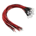 thumbnail image 1 of 20pcs 5mm  Pre Wired light RGB Fast Flash Flashing 20mA 3-6V 20cm, 1 of 6