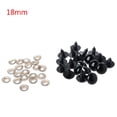 thumbnail image 1 of 20pcs 6-20mm Black Plastic Safety Eyes For Teddy Bear/Dolls/Toy Animal/Felting, 1 of 9