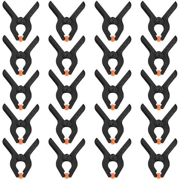 20pcs 65mm Spring Clamps Spring Clamp Clip Clamps Nylon Spring Clamps for Photo Studio Backgrounds Woodworking