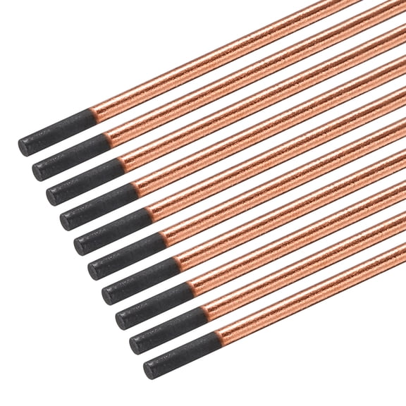 10pcs 6mmx355mm(1/4"x14") Carbon Arc Air Gouging Rods Copper Graphite Coated Gouging Electrode Rods