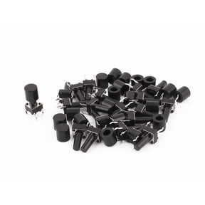20pcs 6x6x12mm Momentary 4pin Push Button Micro Tactile Tact Switch w Cap