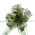 thumbnail image 1 of 20pcs 7 Inch Large Pull Bow Gift Wrapping Bows Ribbon Organza Green for Wedding Baskets Presents, 1 of 6