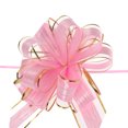 thumbnail image 1 of 20pcs 7 Inch Large Pull Bow Gift Wrapping Bows Ribbon Organza Pink for Wedding Baskets Presents, 1 of 6