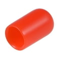 thumbnail image 1 of 20pcs 7mm Round Red Vinyl End Cap Screw Thread Protectors Rubber Cover Caps, 1 of 3