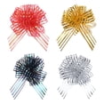 thumbnail image 1 of 20pcs 8 Inch Large Organza Pull Bow Metallic Chiffon Gift Wrapping Bows Ribbon, Red/Gold/Silver/Purple, 1 of 6
