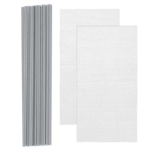 Uxcell 20Pcs 8" Plastic Welding Rods Welding Sticks with Stainless Steel Mesh for Repairing Plastic Bumpers Kayaks Grey