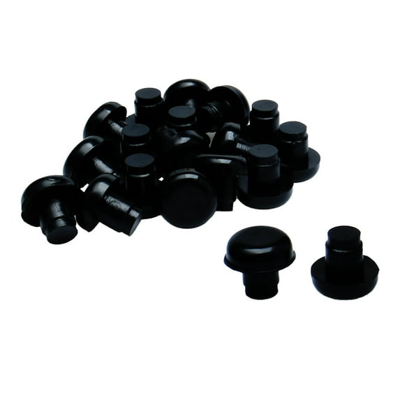 20pcs 8mm Black Stem Bumpers Glide, Patio Outdoor Furniture Glass Table Top