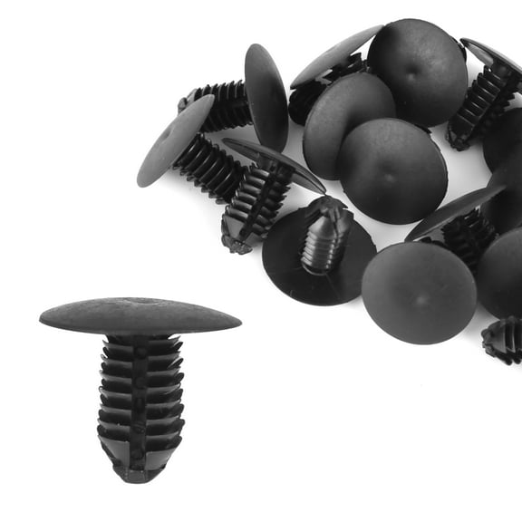 Unique Bargains 20pcs 8mm Hole Dia Plastic Bolt Rivets Fastener Fender Trunk Retainer Clips Black for Car