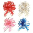 thumbnail image 1 of 20pcs 9" Extra Large Pull Bow Gift Wrapping Bows Ribbon Organza for Wedding Baskets, Blue/Pink/Burgundy Red/White, 1 of 6