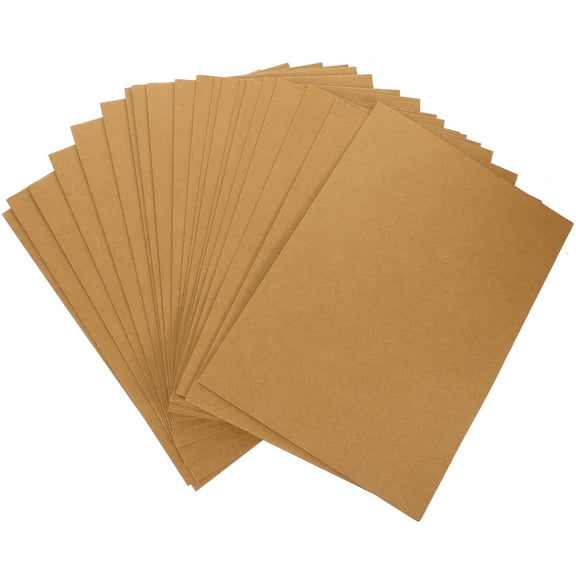 20pcs A4 Kraft Paper Presentation Folder Project File Document Folder Office Accessories (Kraft Paper)