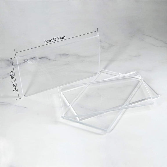 20pcs Acrylic Place Cards Writable Acrylic Name Cards Tabletop Blank Acrylic Name Plate for Party
