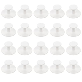 20pcs Adhesive Cabinet Knobs Instant Handles Self-Stick Handles for Window Cabinet