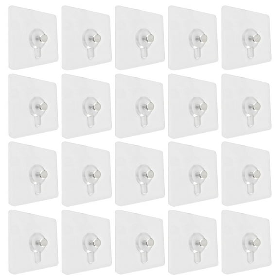 UKCOCO Heavy Duty Transparent ABS Wall Stickers for Hanging Pictures 20Pcs