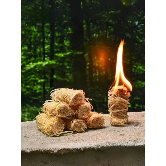 20pcs All Weather Charcoal Fire Starter Blocks Odorless Instant Ignition Suitable For Barbecue Grill Fire Pit Fireplace Wood Stove And Camping Kit