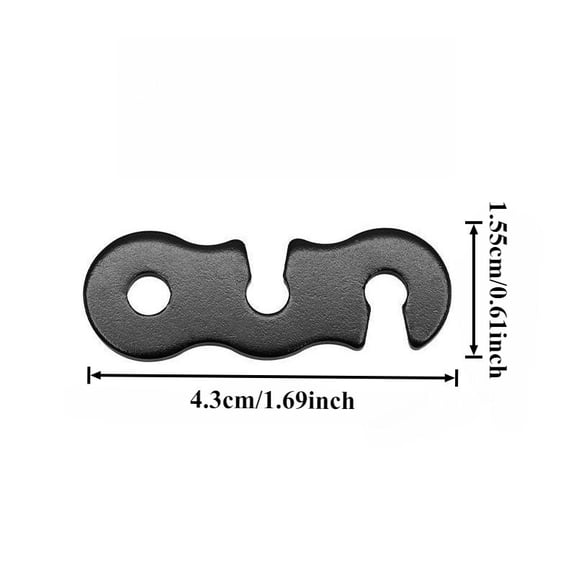 20pcs Aluminum Alloy Tent & Awning Rope Clasps - 3-Eye Multi-Loop Anti-Slip Grips, for Secure Outdoor Shelter Fastening, Tents for Outside, Multiloop Grips, Sturdy Construction