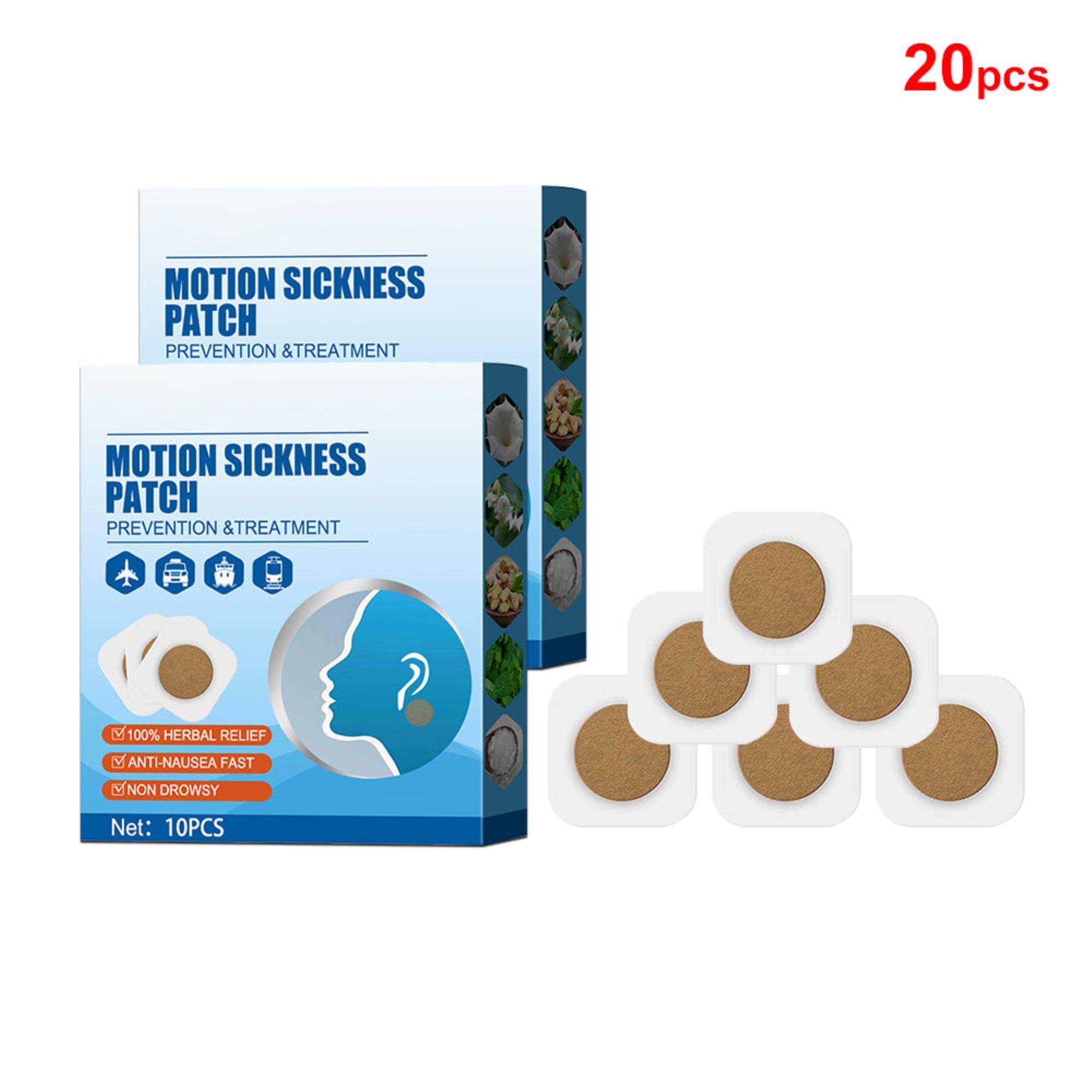 20pcs AntiNausea Patches NonDrowsy Relief for Motion Sickness on