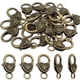 thumbnail image 1 of 20pcs Antique Bronze，Heart Lobster Claw Clasp Antique Jewelry Lobster Clips for DIY Necklaces Bracelets Crafts, 1 of 8