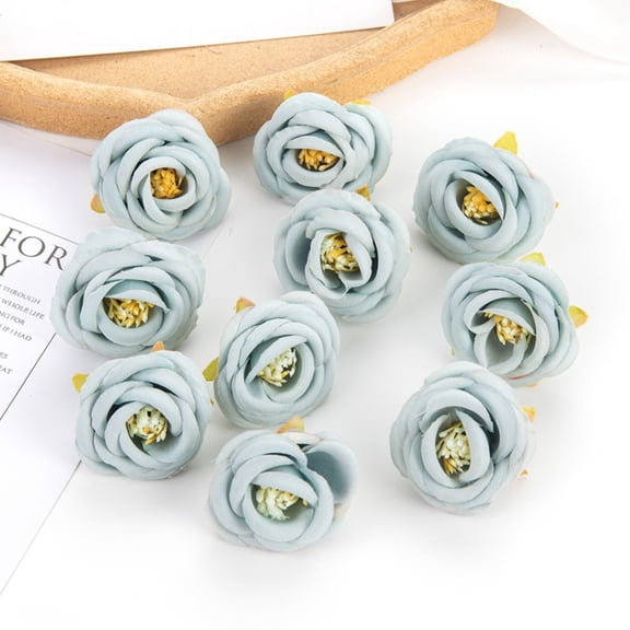 20pcs Artifical Rose Flowers Fake Foam Rose for Wedding Aisle Party Favor Jewelry Candy Sheer Flower Decoration