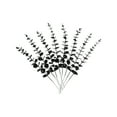 thumbnail image 1 of 20pcs Artificial Eucalyptus Leaves for Floral Arrangements & Wedding Home Decor, Lifelike PE Greenery with Flexible Stems, DIY Craft Supplies Black, 1 of 5