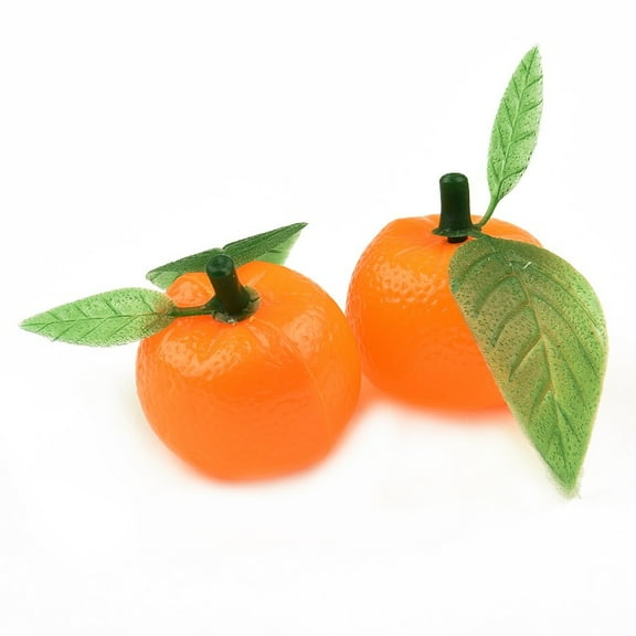 20pcs Artificial Lifelike Simulation Orange Decorative Fake Fruit Home Decor 1# Smile Home