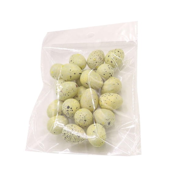 20pcs Artificial Speckled Bird Eggs Easter for Crafting Favors Embellishing