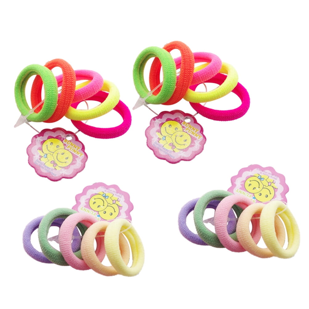 20pcs Baby Hair Ties for Kids Toddlers Colorful Small Seamless Hair Bands Ponytail Holder
