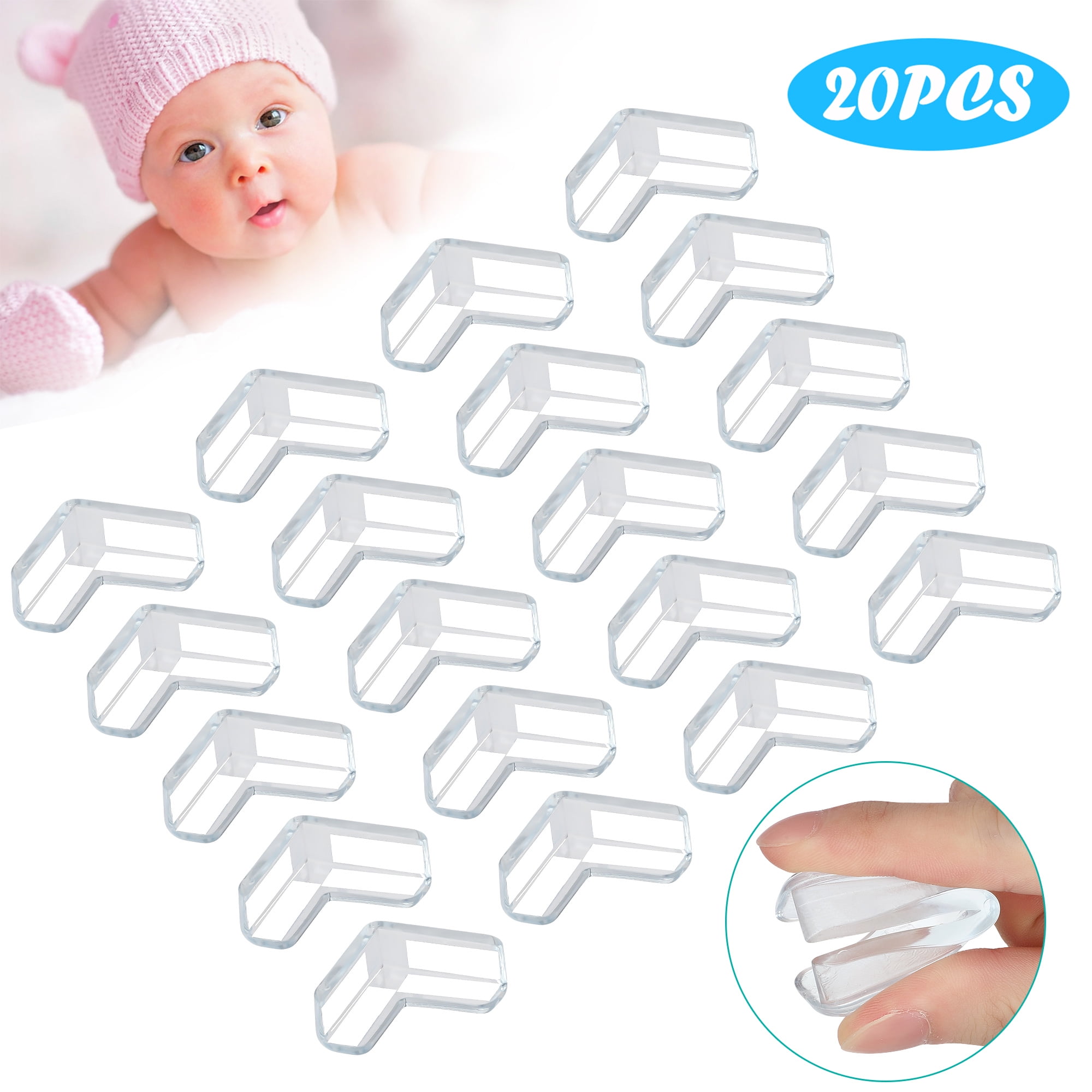 longfite LONGFITE Corner Protectors and Edge Guards Baby Proof Corner  Covers and Bumpers Cushion Food Grade Silicone Non-Choking Risk