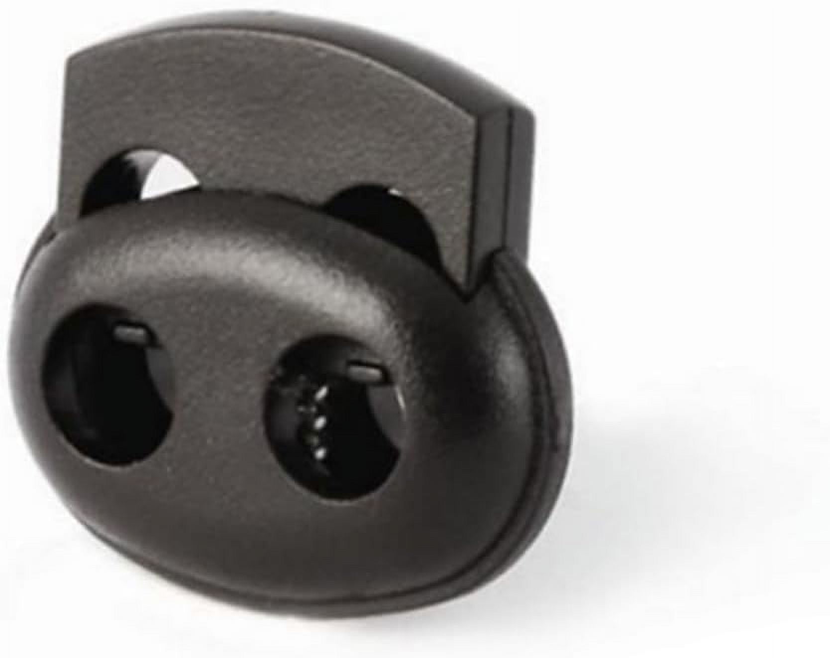 20pcs Backpack Luggage Lanyard Stopper Double Hole Spring Loaded End