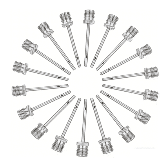 20pcs Ball Pump Inflation Needle - Stainless Steel Air Pump Needles - Ideal for Blowing Up Football, Basketball, Volleyball