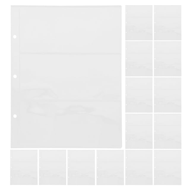 20pcs Banknote Album Paper Money Album Book Bill Banknote Stamp Holder