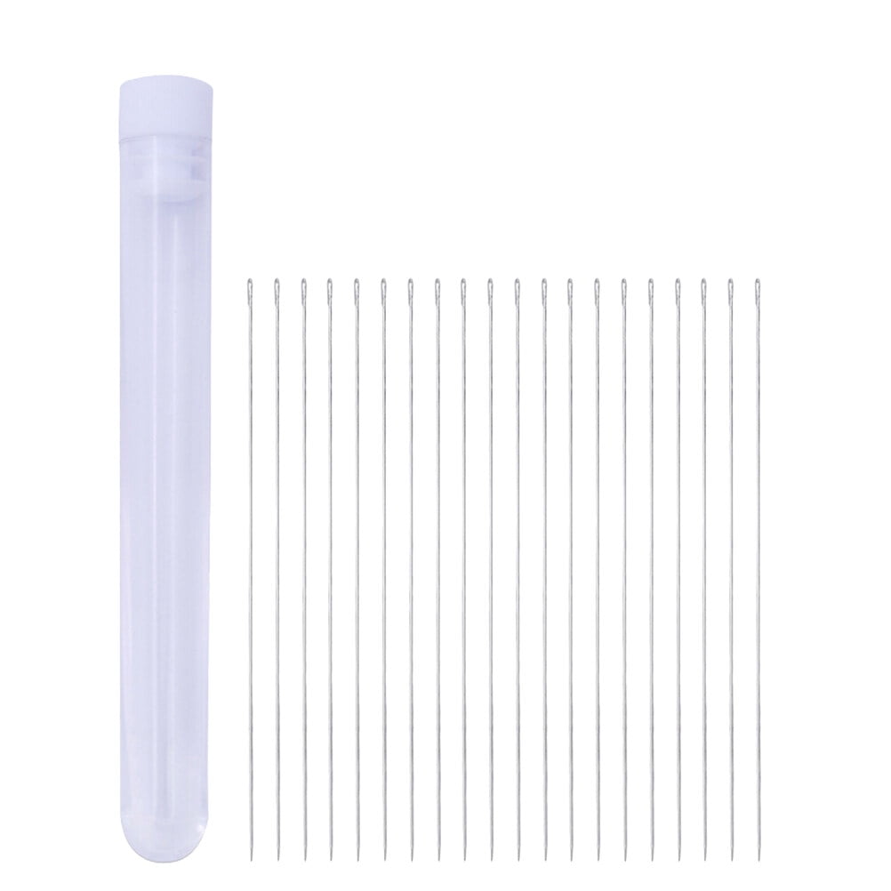 20pcs Beading Needles DIY Yarn Knitting Needles Sewing Needles with A