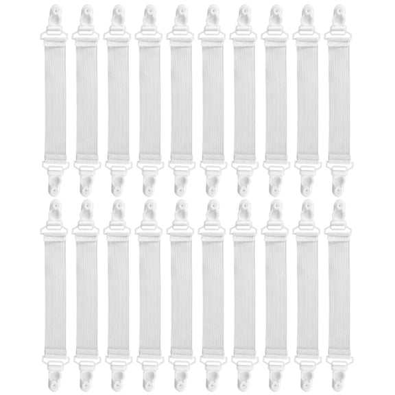 20pcs Bed Sheet Holder Straps Fitted Sheet Clips Straps Bed Sheet Fasteners Clips