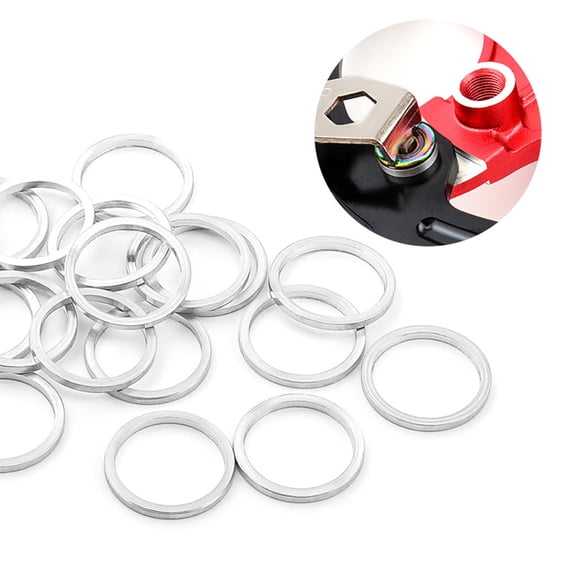 20pcs Bicycle Chainring Bolts Washer 1mm/2mm Bike Chain Wheel Screws Gasket Crankset Chain Bolt Washer Ring
