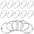 thumbnail image 1 of Raindrops Silver Metal Book Rings Portable for Loose Leaf and Memo Organizing 20Pcs, 1 of 6