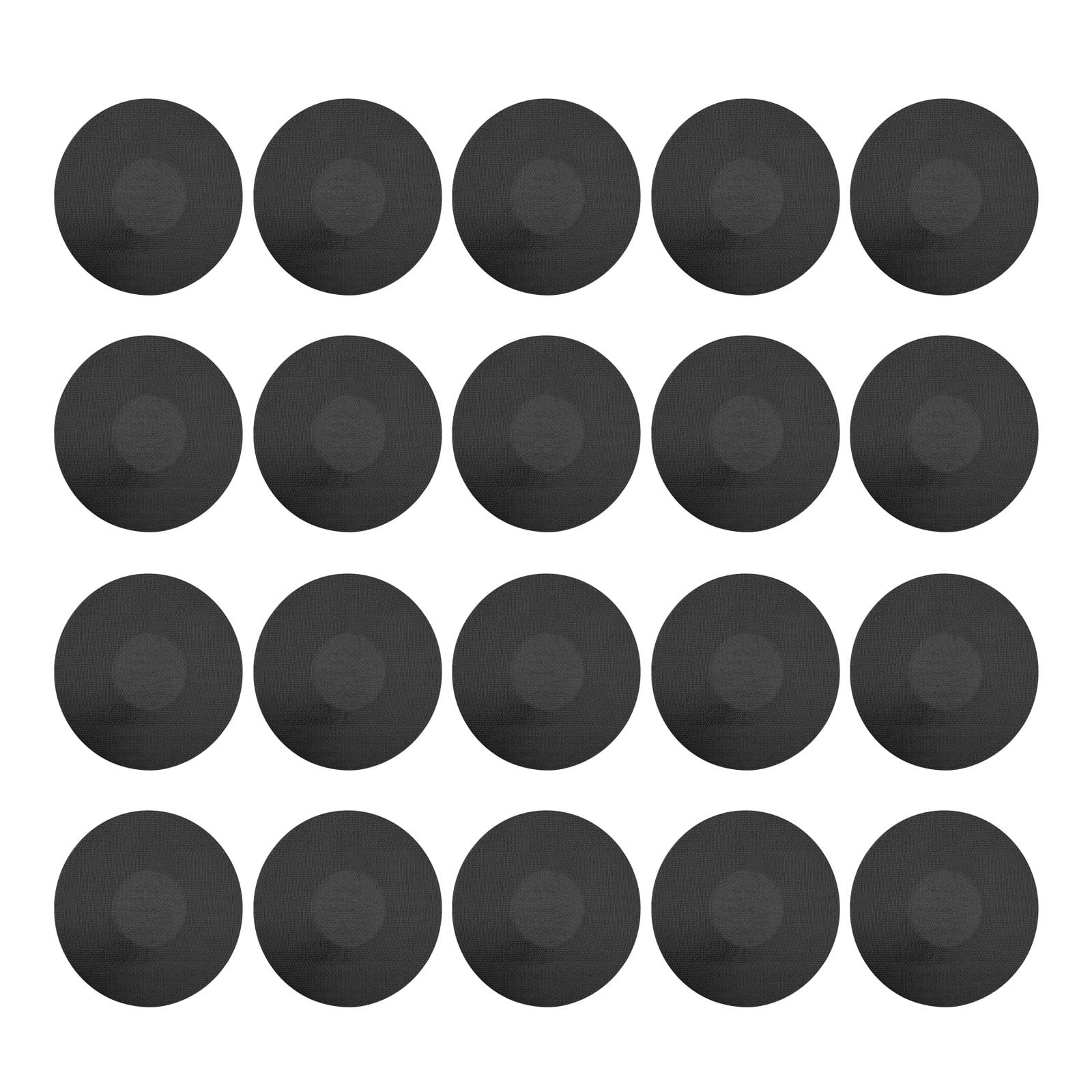20pcs Black Fixed Stone Movement Anti Adhesive Patch Sensor Fixed Patch