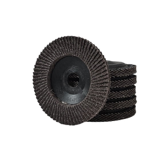 20pcs Black Flap Discs, 4 x 5/8 Inch 100x16mm Aluminum Oxide Abrasives Flap Sanding Wheels