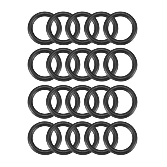20pcs Black Nitrile Butadiene Rubber NBR O-Ring 11mm Inner Dia 2.5mm Width