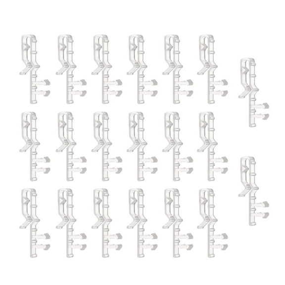 20pcs Blind Valance Clips Clear Plastic Valance Retainer Clips Blind Window Valance Clips Hidden Valance Clips