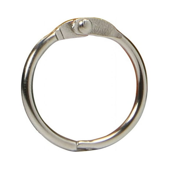20pcs Book Rings Snap Metal Loose Leaf Ring DIY Notepad Ring for Indexing Cards