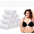 thumbnail image 1 of 20pcs Bra Liners for Sweat, 3 Layer Washable Rectangle Cotton Under Breasts Pads for Women Absorb Sweating, 18 x 3 Inch, 1 of 9