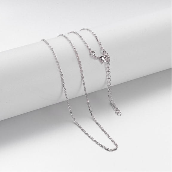 20pcs Brass Chain Necklaces Cable Chain with Lobster Clasps 17 inch