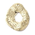 thumbnail image 1 of 20pcs Brass Lead Free & Cadmium Free Oval golden 31x25x2mm Hole: 2mm, 1 of 3
