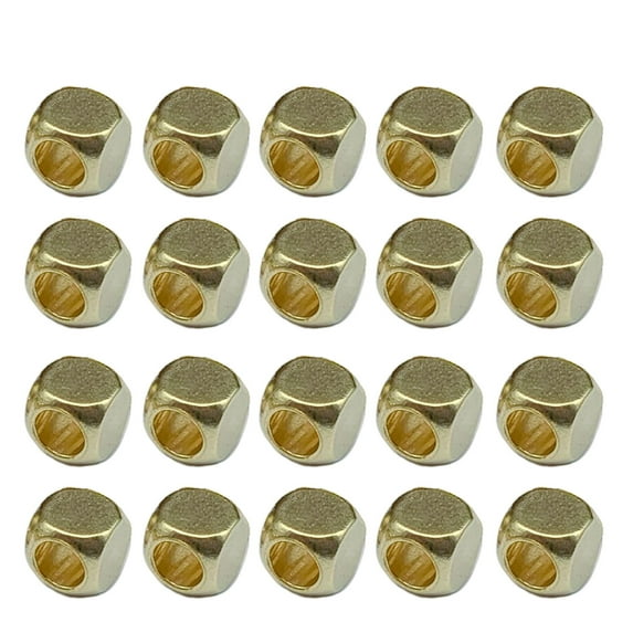 20pcs Brass Paracord Accessories Stylish Outdoor Pendant Beads Brass Strain Isolate Beads Accessory for Paracord