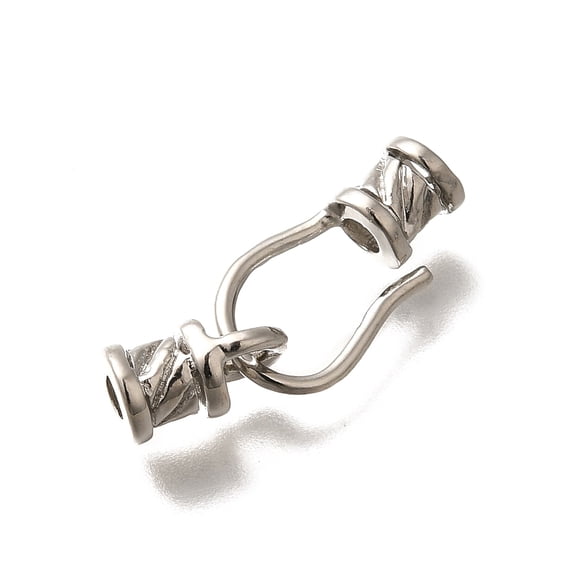 20pcs Brass S-Hook Clasps Cadmium Free & Lead Free Long-Lasting Rack Plating Column 23mm