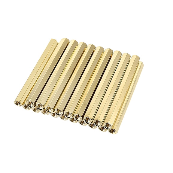 20pcs Brass StraightFemale Thread Hex Standoff Spacer M3x5x60mm