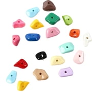 20pcs Bright Acrylic Climbing Rock for Small Pet Random Color Gravels Nontoxic Safe Low Maintenance Decoration